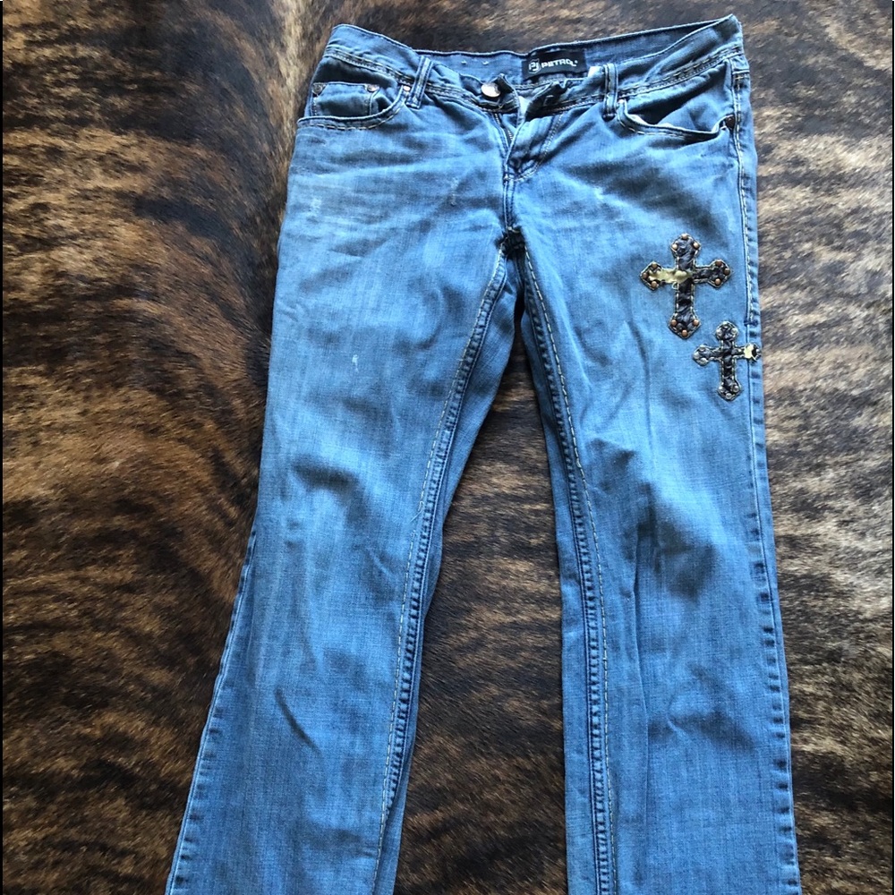 Petrol jeans